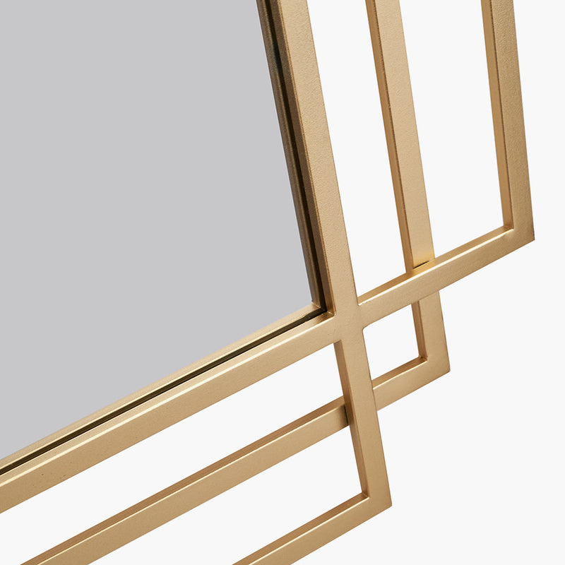 Gilt Triple Frame Mirror 91 cm