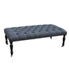 Savile Row Buttoned Coffee Table Stool