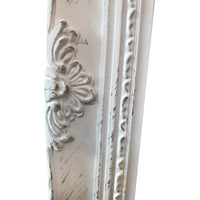 White Carved Wall Mirror 130 cm