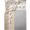 White Carved Wall Mirror 130 cm