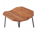 Wood and iron bar stool