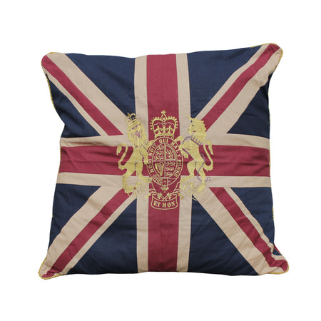 Large Union Jack Cushion - Crest 76 x 38 cm