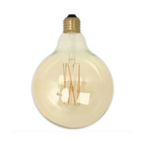Dimmable LED Globe Zigzag Filament Bulb - E27 (Tinted) 4w