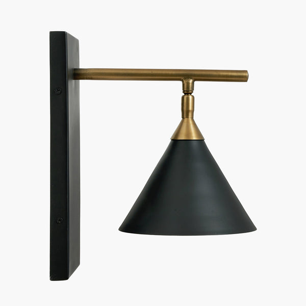 <p>A smart black metal downlight that will help add an industrial vibe to your walls.&nbsp; Pairs beautifully with black or iron crittall doors and windows.</p> <p>H: 31 cm W: 17 cm D: 28.5 cm<br></p> <p>IP Rating: 20</p> <p>Requires 1 x E14 small Edison screw in bulbs</p>