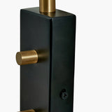 Wall Lamp - Matt Black & Brushed Brass - 41cm