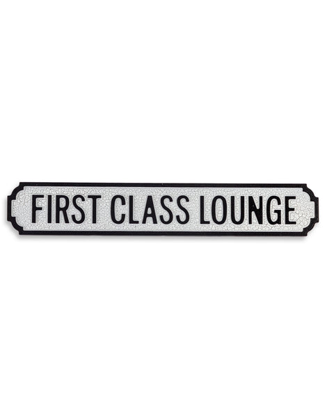 Wall Wooden Sign "First Class Lounge" 74cm