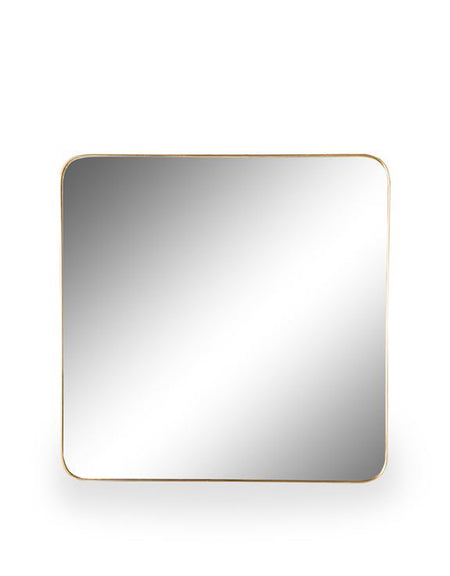 Curved Metal Framed Mirror 81cm