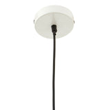White Metal Shade Pendant simple enough to work as a classic look to the more industrial.