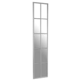 Tall Silver Painted Window Mirror