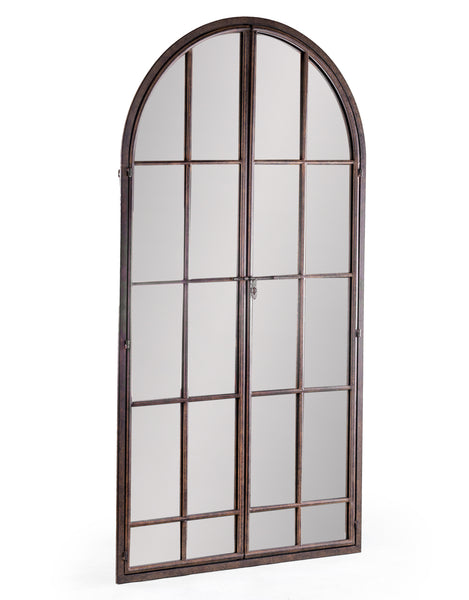 Arched Metal Window Mirror 'Door' Feature 170 cm