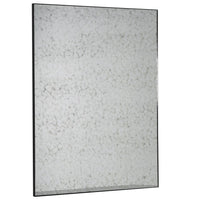 Rectangular Aged Mirror 120 x 90cm. A discreet elegantly aged Venetian glass mirror.&nbsp; With a super slim iron surround, this mirror is a reflection of simplicity at it's best.