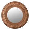 Round Bamboo Framed Mirror 83 cm