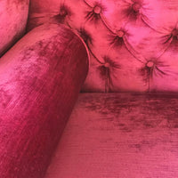 Heavenly Pink Velvet Chaise Longue