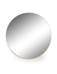 An exceptional size and a very popular mirror.  A gold gilt, super slim sleek mirror to give a contemporary feel to any wall space on a neutral background.