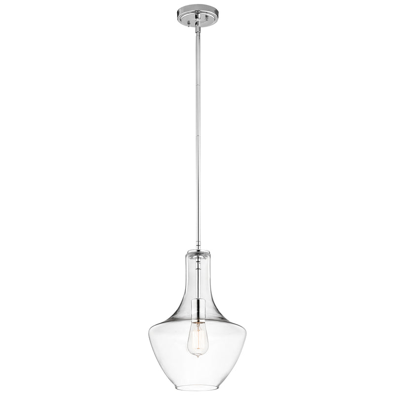 A really beautifully shaped glass pendant, allowing an enormous amount of light to spread into any room.