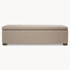 Westcliff Beige Ottoman, Oak & Birch Wood Ottoman, Storage Stool. Double Bed