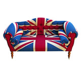 Kensington Union Jack Sofa. Bespoke Upholstered