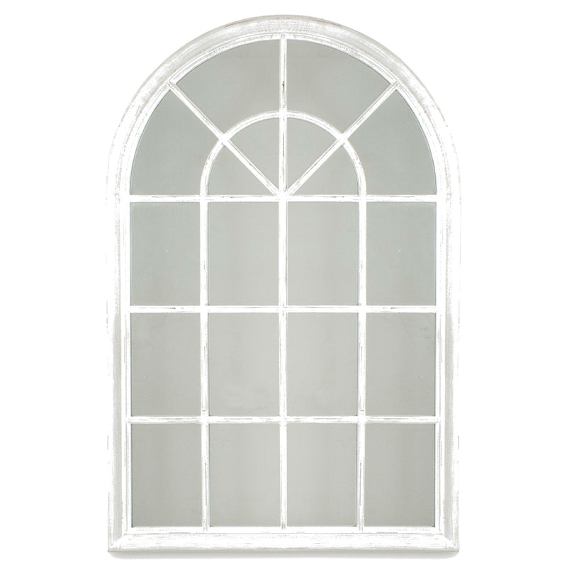 Small White Window Mirror 88 cm