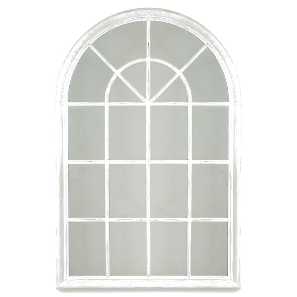 Small White Window Mirror 88 cm