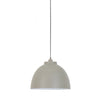 Light Concrete Coloured Pendant With Inner White 